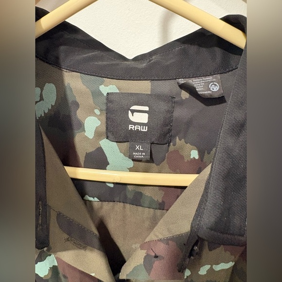 G STAR RAW VODAN CAMO CROP BUTTON UP SHIRT - Picture 4 of 12